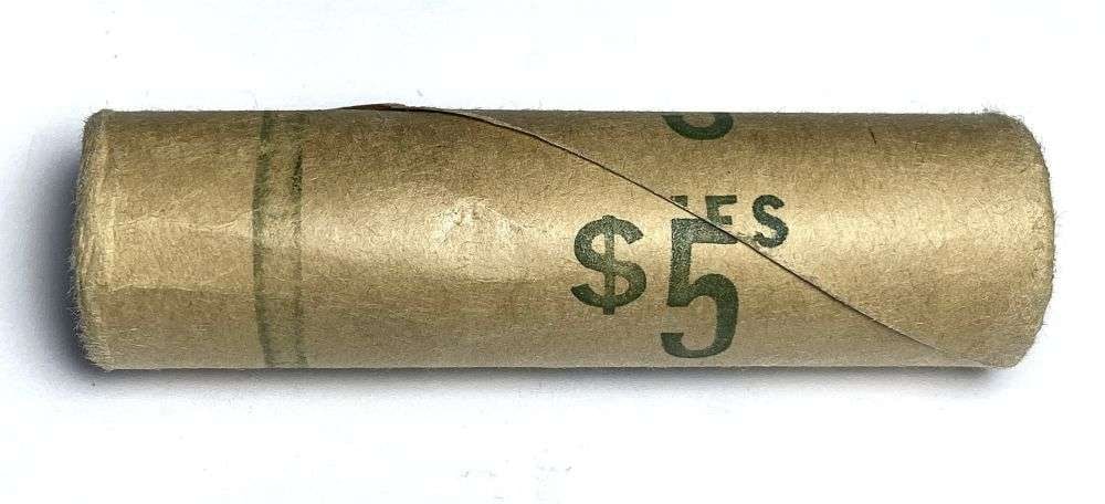 Vintage Bank Wrapped Roll (50-coins) BU 1954-P Roosevelt Silver Dime (1 of 3)