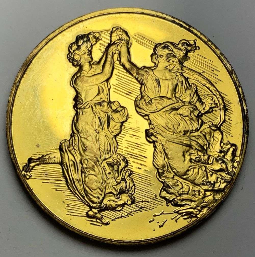 1513 Dancing Maidens 24k Gold Over Sterling Silver 2.14 ozt (1 of 5)