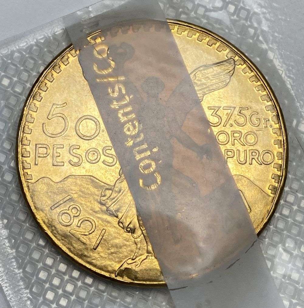 Last Minute! 1947 Mexico Gold 50 Pesos 1.205 ozt AGW (1 of 2)