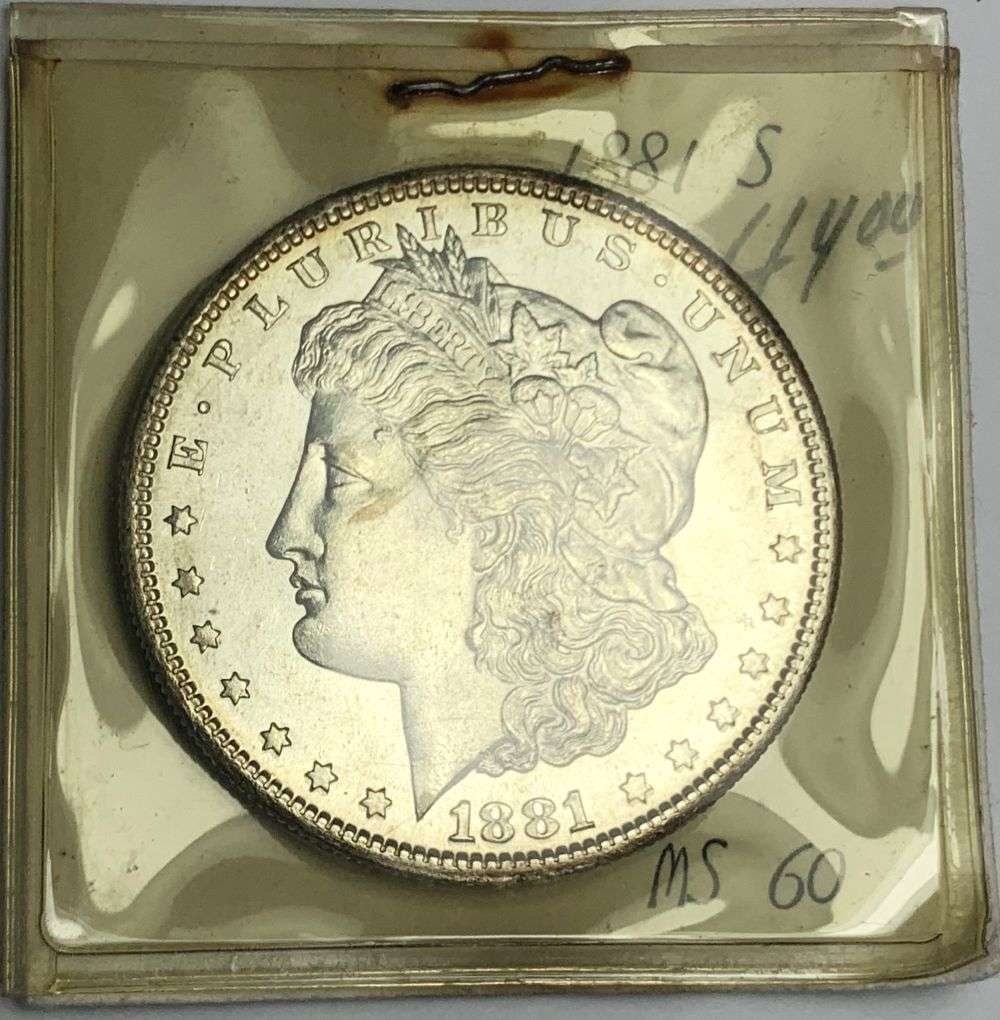 Vintage Rusty Flip 1881-S Morgan Silver Dollar Gem BU: The grading on these coins we thought was completely out to lunch by today's standards. Most of these coins would grade minimum of MS65 by today's standards. They are nothing short of spectacular. We 