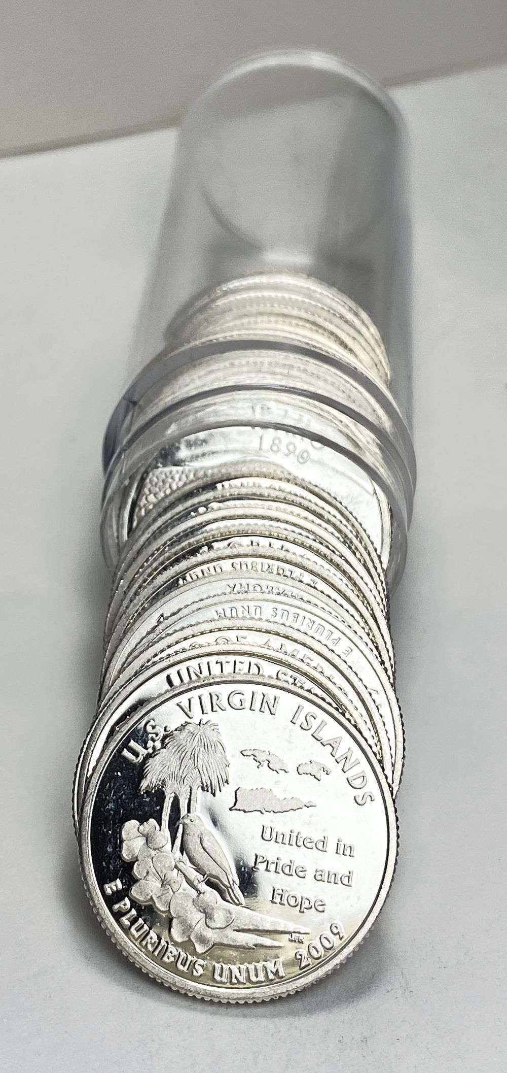 Roll (20-coins) Mixed Years Washington Proof Silver Quarter: Winner shall receive the exact roll (20-coins) shown here. (RR/B)