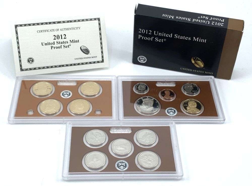 2012-S United States Mint Proof Set (14-coins): Winner shall receive the exact set (14-coins) shown here. (MR/UB)