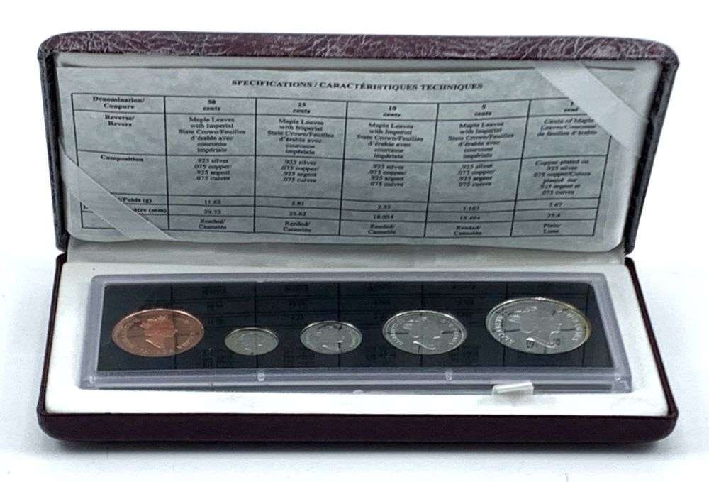 1908 Royal Canadian Mint 90th Anniversary Proof Set (5-coins) (1 of 10)