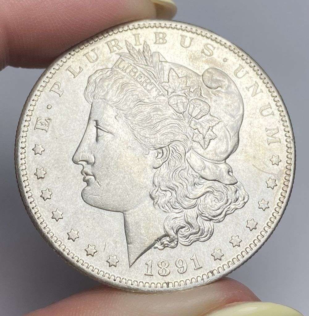 1891-S Morgan Silver Dollar MS64: A very special consignment. Once in a great while, some really, really nice silver dollars will hit the market. These coins come from a old, old-timer! By order of the consignor, none of these coins a