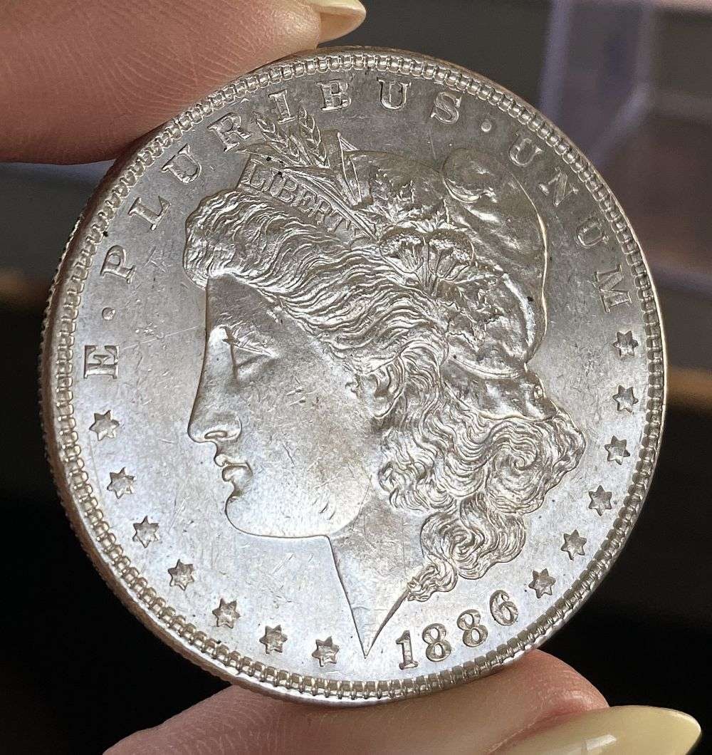 1886 Morgan Silver Dollar MS65 PL: A very special consignment. Once in a great while, some really, really nice silver dollars will hit the market. These coins come from a old, old-timer! By order of the consignor, none of these coins a