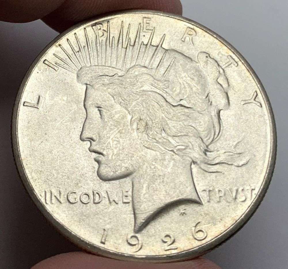 1926-S Peace Silver Dollar MS64: A very special consignment. Once in a great while, some really, really nice silver dollars will hit the market. These coins come from a old, old-timer! By order of the consignor, none of these coins a