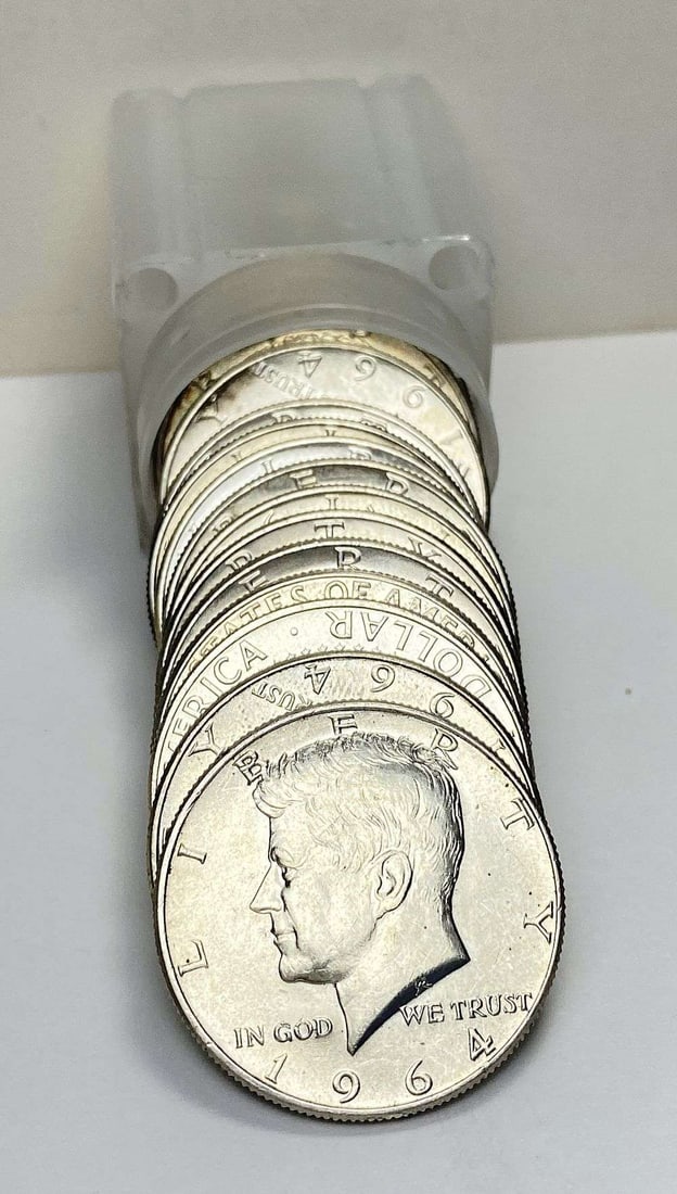 Roll (20-coins) 1964 JFK Silver Half Dollar (1 of 3)