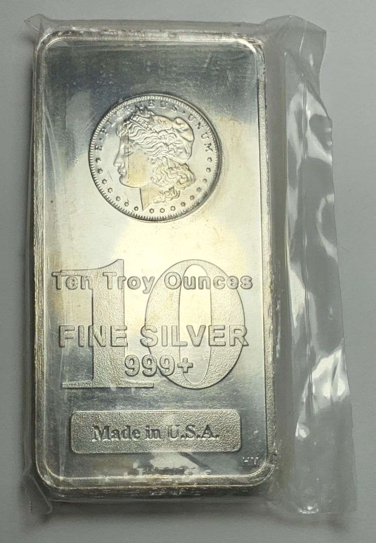 Last Minute! Morgan Design 10 ozt .999 Silver Bar (1 of 4)