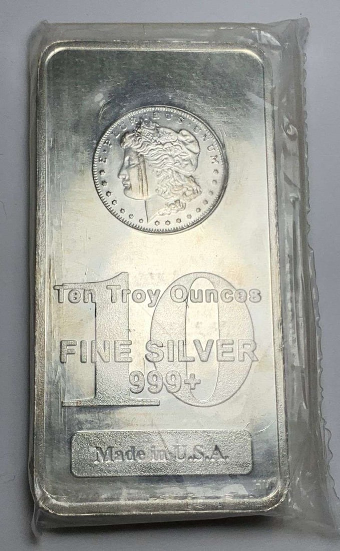 Last Minute! Morgan Design 10 ozt .999 Silver Bar (1 of 4)