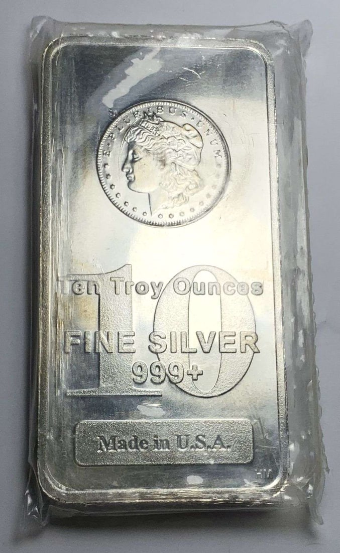 Last Minute! Morgan Design 10 ozt .999 Silver Bar (1 of 4)