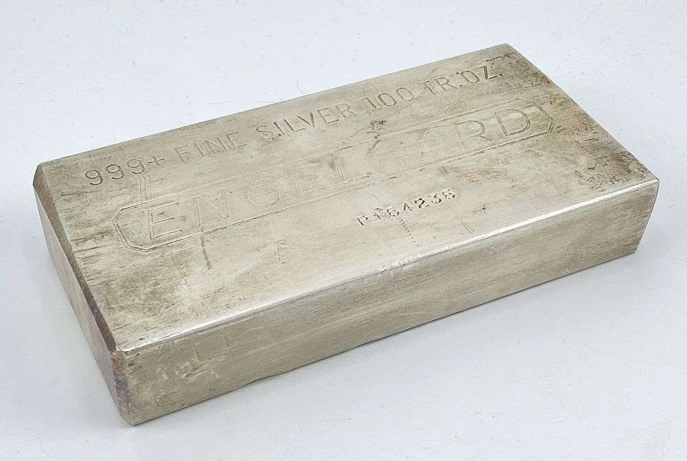 Last Minute! Rare Vintage Engelhard 100 ozt .999 Silver Bar (1 of 5)