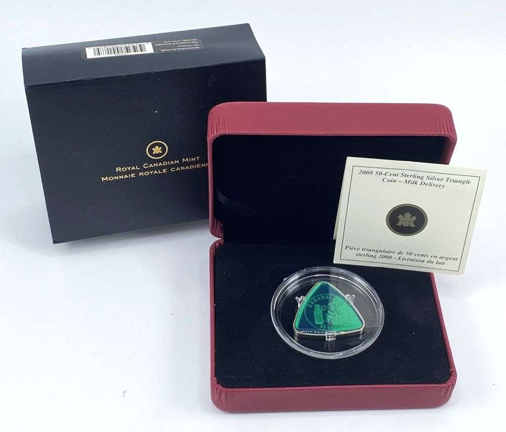 2008 Canada 50c "Milk Delivery" Proof Sterling Silver W/ Translucent Enamel-Effect (1 of 7)
