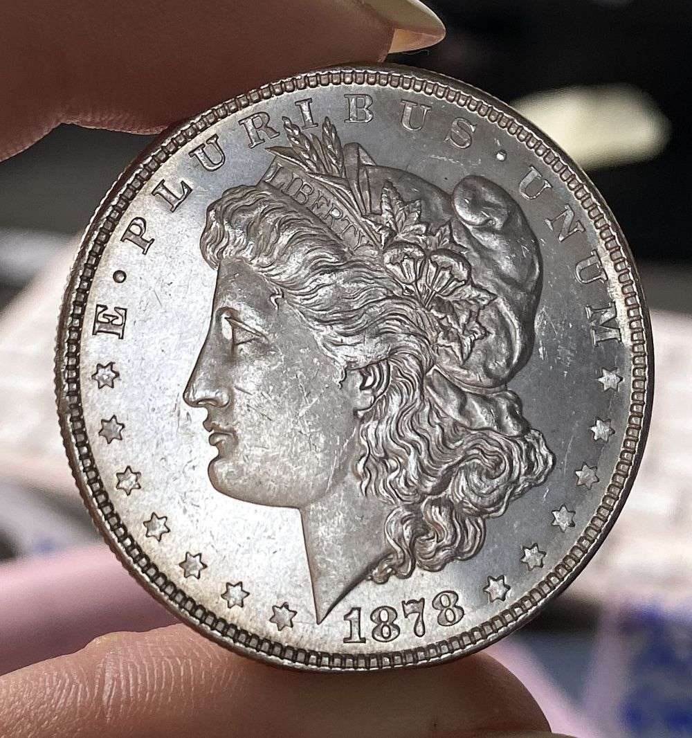 1878 8TF Morgan Silver Dollar MS64 DMPL: A very special consignment. Once in a great while, some really, really nice silver dollars will hit the market. These coins come from a old, old-timer! By order of the consignor, none of these coins a