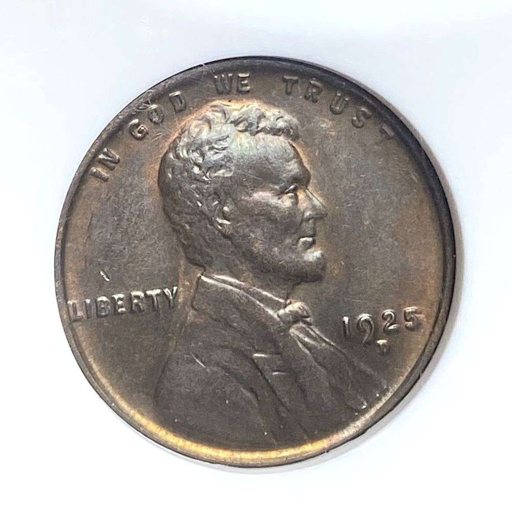 1925-D Lincoln Cent NGC AU58 BN: Winner shall receive the exact coin shown here. (RR/TVC=B)