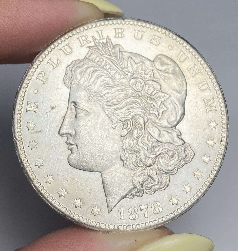 1878-S Morgan Silver Dollar MS63: Winner shall receive the exact coin shown here. (RR/PB)