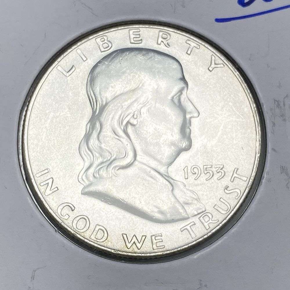 1953-D Franklin Silver Half Dollar MS65: This consignment, we hope to offer over time across our various Whatnot channels, with the best material featured in our Wednesday auctions. We hope to be done with this stuff by the beginning of 2027