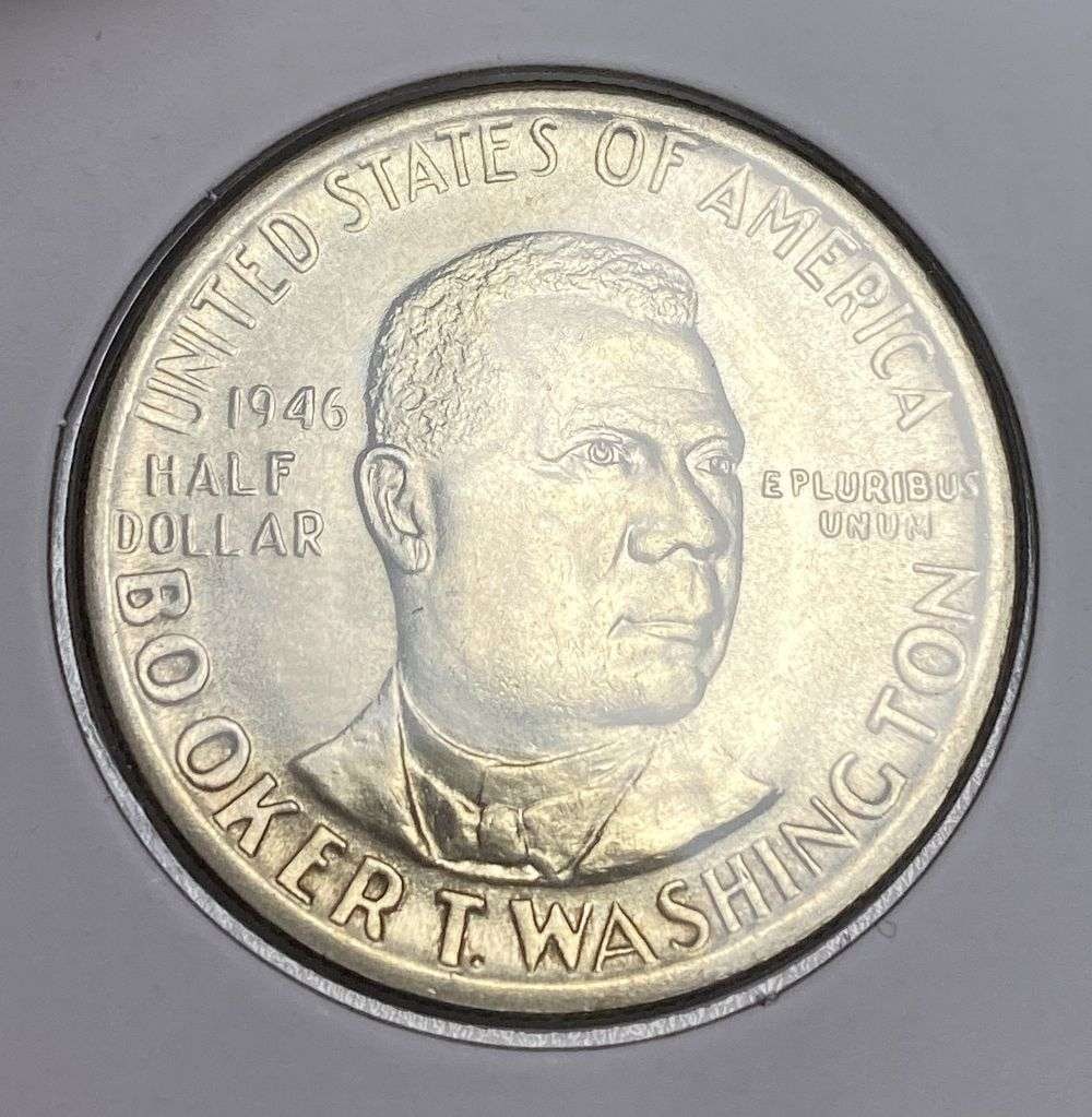 1946 Booker T. Washington Commemorative Silver Half Dollar MS67: This consignment, we hope to offer over time across our various Whatnot channels, with the best material featured in our Wednesday auctions. We hope to be done with this stuff by the beginning of 2027