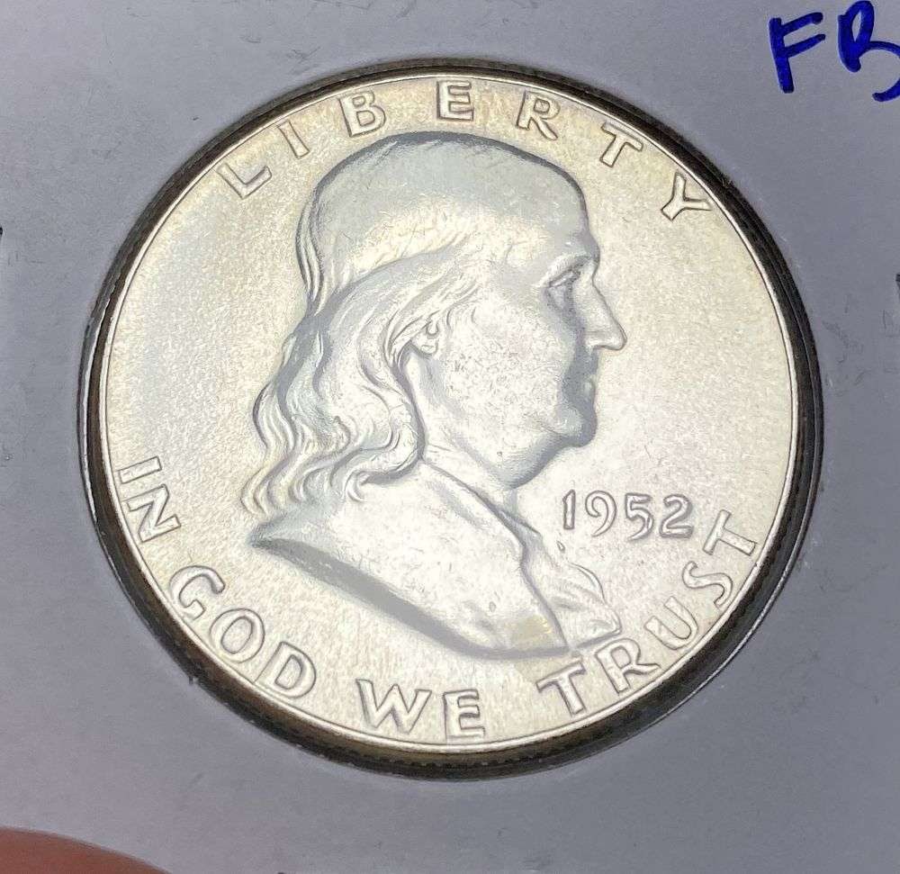 1952 Franklin Silver Half Dollar MS66 FBL: This consignment, we hope to offer over time across our various Whatnot channels, with the best material featured in our Wednesday auctions. We hope to be done with this stuff by the beginning of 2027