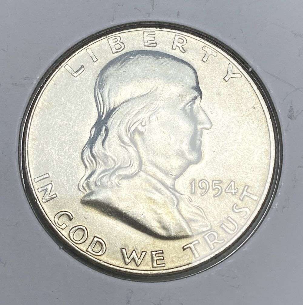 1954-D Franklin Silver Half Dollar MS66: This consignment, we hope to offer over time across our various Whatnot channels, with the best material featured in our Wednesday auctions. We hope to be done with this stuff by the beginning of 2027