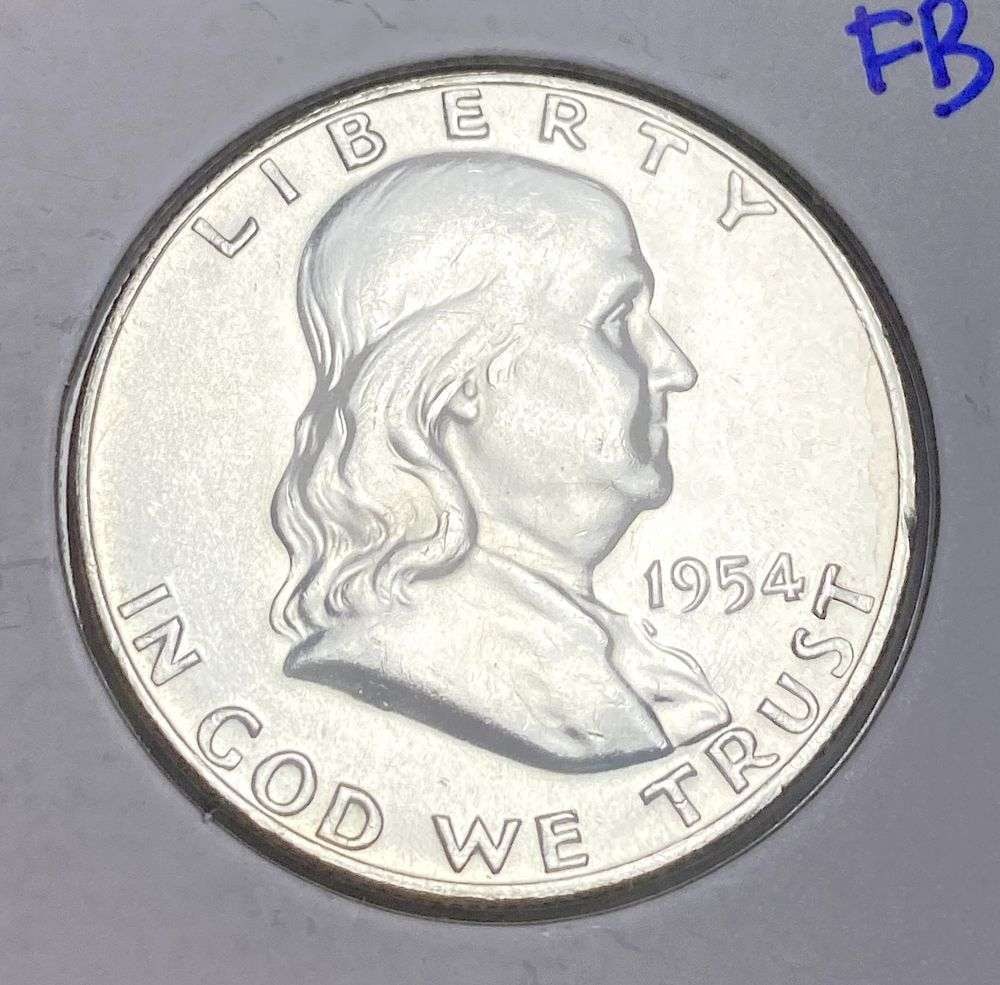1954-D Franklin Silver Half Dollar MS65 FBL: This consignment, we hope to offer over time across our various Whatnot channels, with the best material featured in our Wednesday auctions. We hope to be done with this stuff by the beginning of 2027
