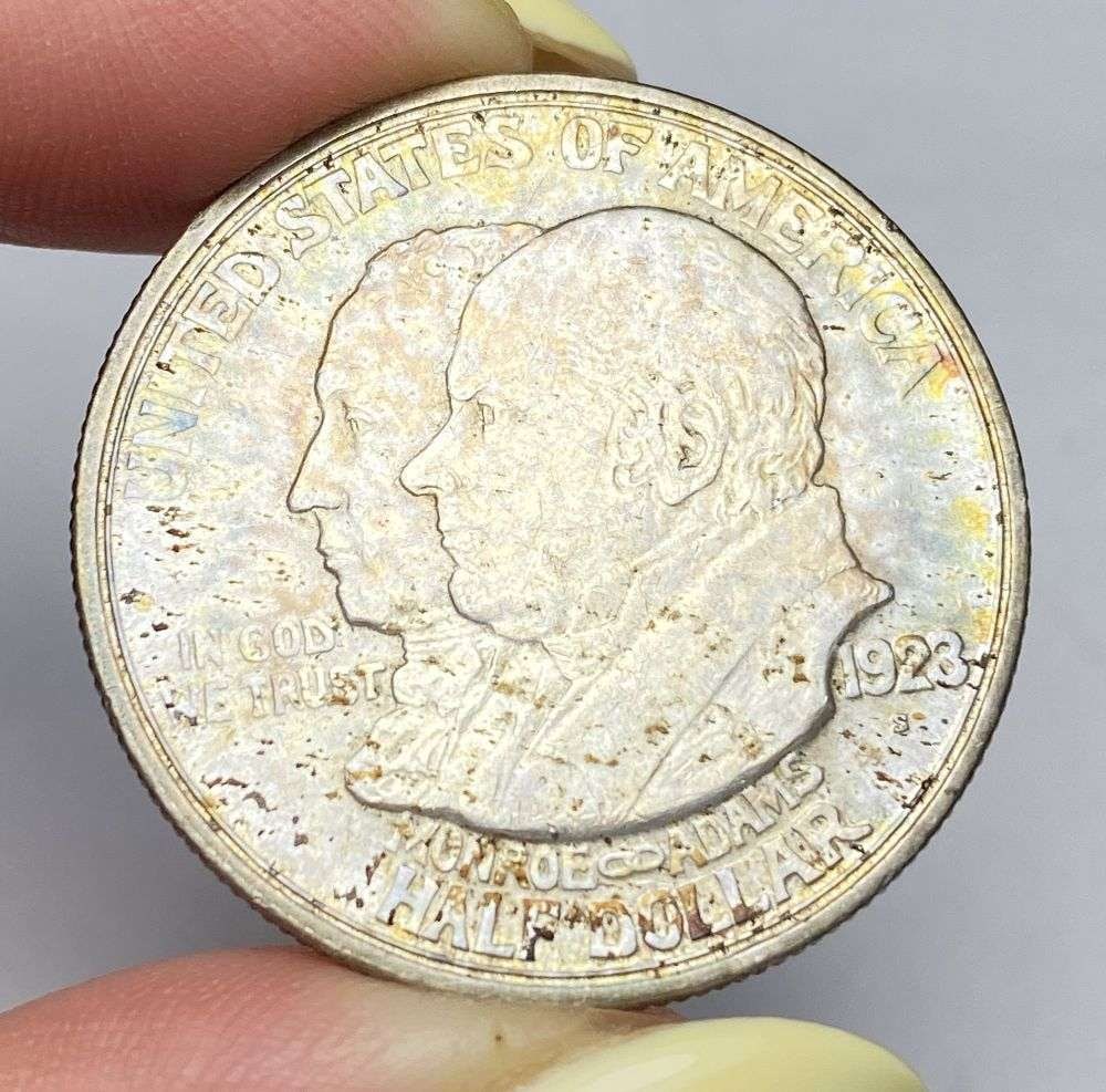1923-S Monroe Doctrine Commemorative Silver Half Dollar MS66: This consignment, we hope to offer over time across our various Whatnot channels, with the best material featured in our Wednesday auctions. We hope to be done with this stuff by the beginning of 2027