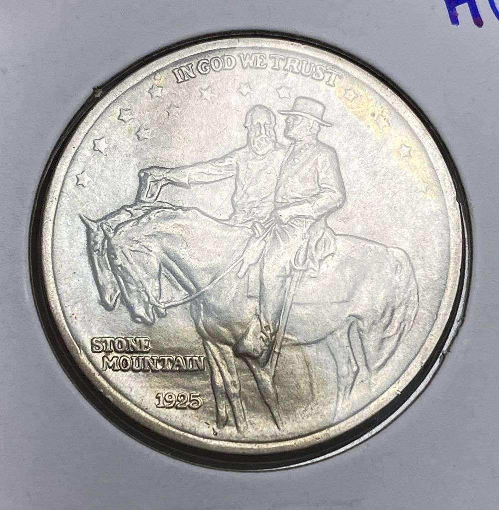1925 Stone Mountain Commemorative Silver Half Dollar AU: This consignment, we hope to offer over time across our various Whatnot channels, with the best material featured in our Wednesday auctions. We hope to be done with this stuff by the beginning of 2027