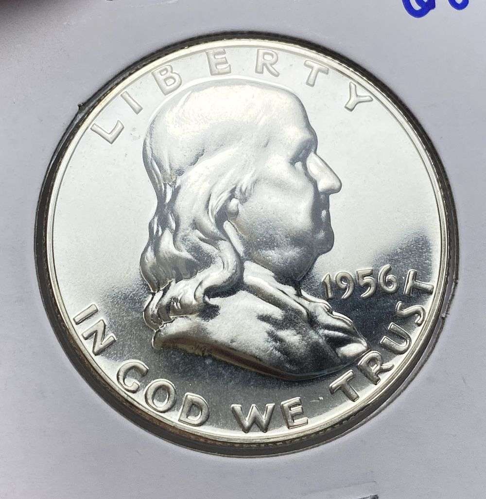 1956 Franklin Silver Half Dollar PR68: This consignment, we hope to offer over time across our various Whatnot channels, with the best material featured in our Wednesday auctions. We hope to be done with this stuff by the beginning of 2027
