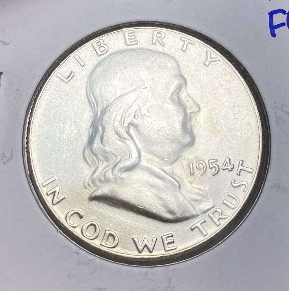 1954 Franklin Silver Half Dollar MS66 FBL (1 of 4)