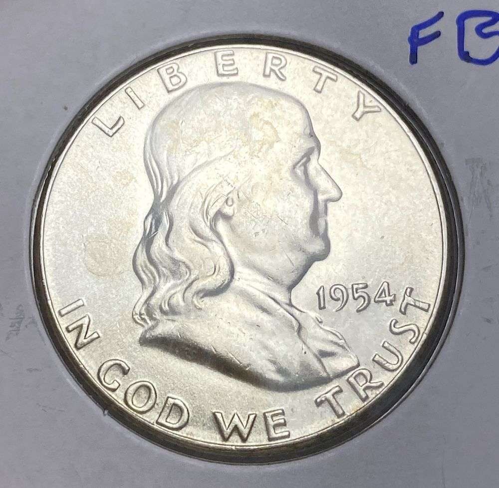 1954 Franklin Silver Half Dollar MS66 FBL: This consignment, we hope to offer over time across our various Whatnot channels, with the best material featured in our Wednesday auctions. We hope to be done with this stuff by the beginning of 2027
