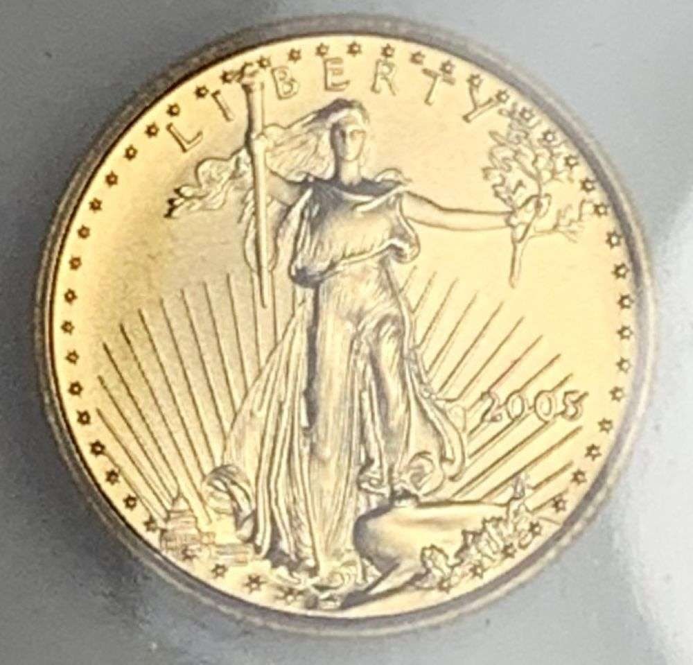 2005 American $5 Gold Eagle MS70 First Day Of Issue (1 of 4)