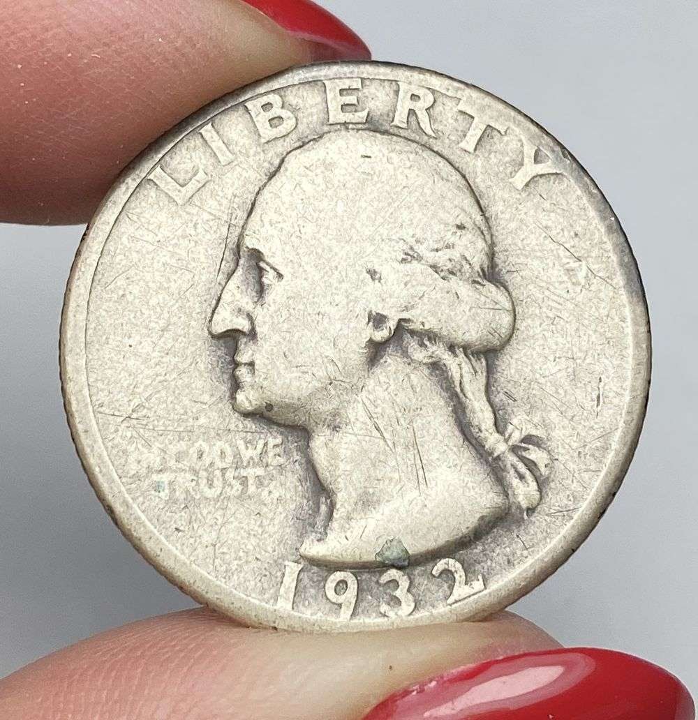 1932-D Washington Silver Quarter Fine (1 of 2)