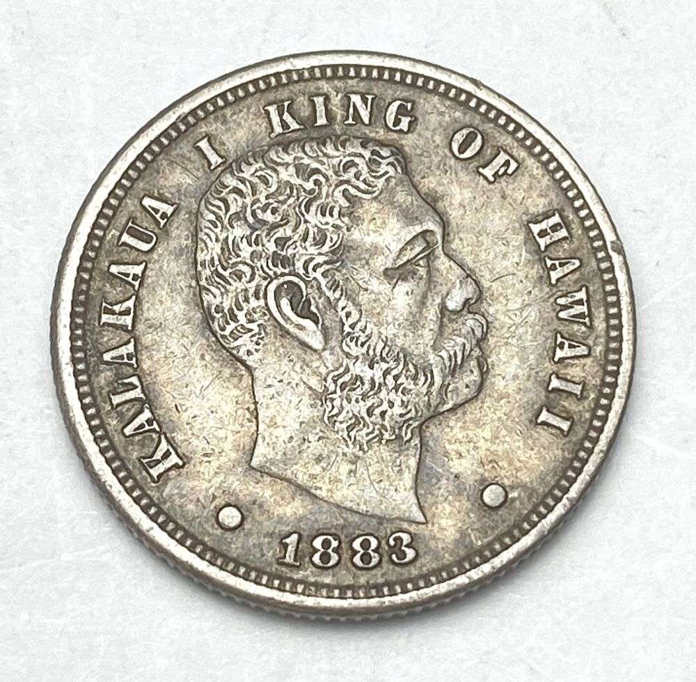 1883 Hawaii Silver Dime AU (1 of 2)
