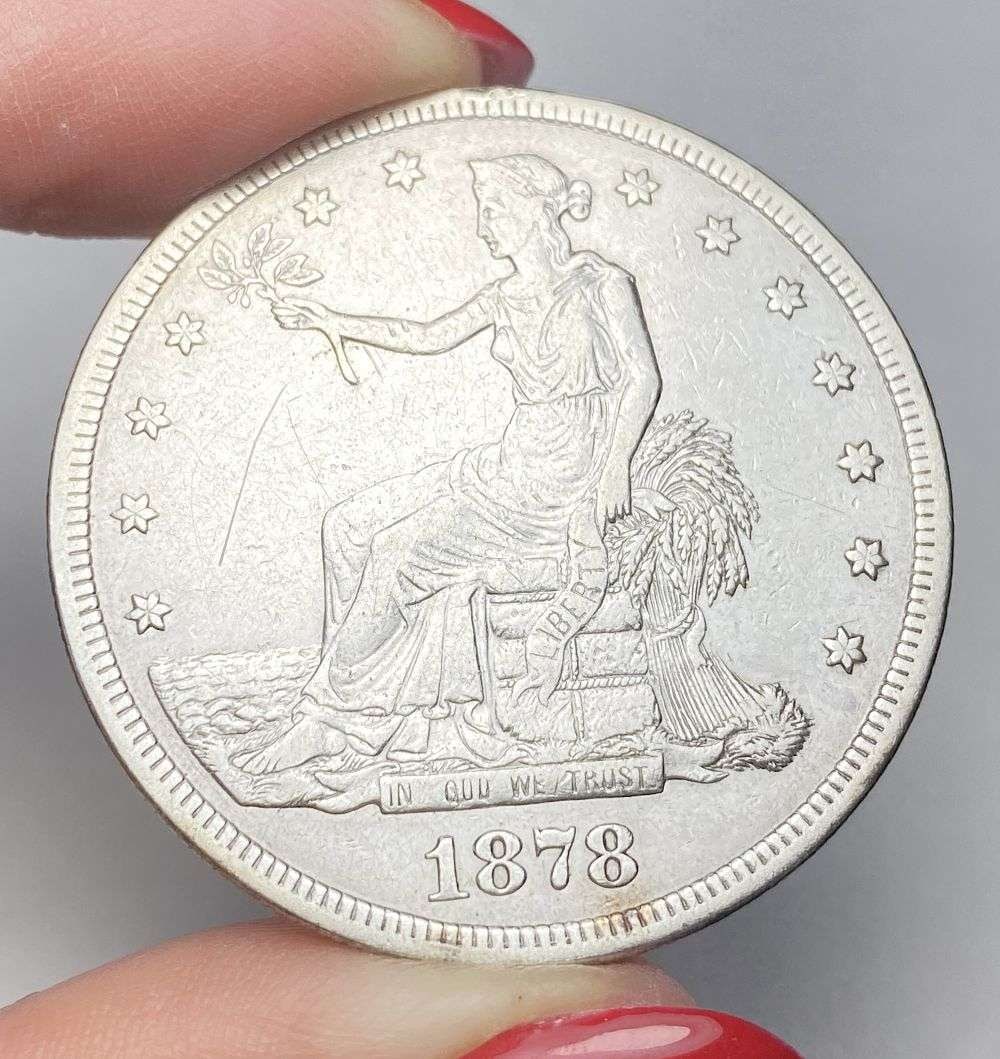 1878-S Trade Silver Dollar XF Details (1 of 2)