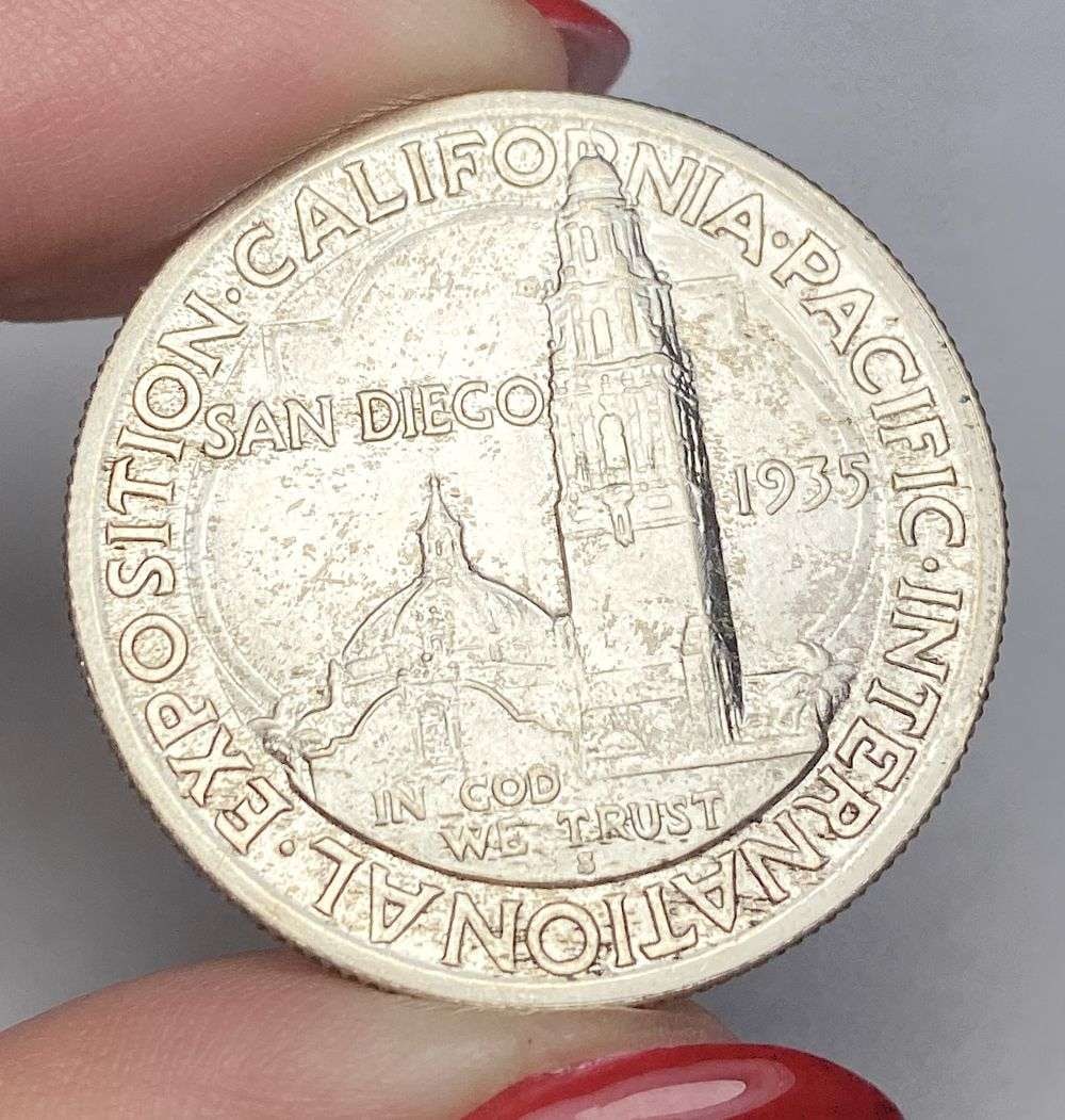 1935-S San Diego Exposition Commemorative Silver Half Dollar MS66 (1 of 2)