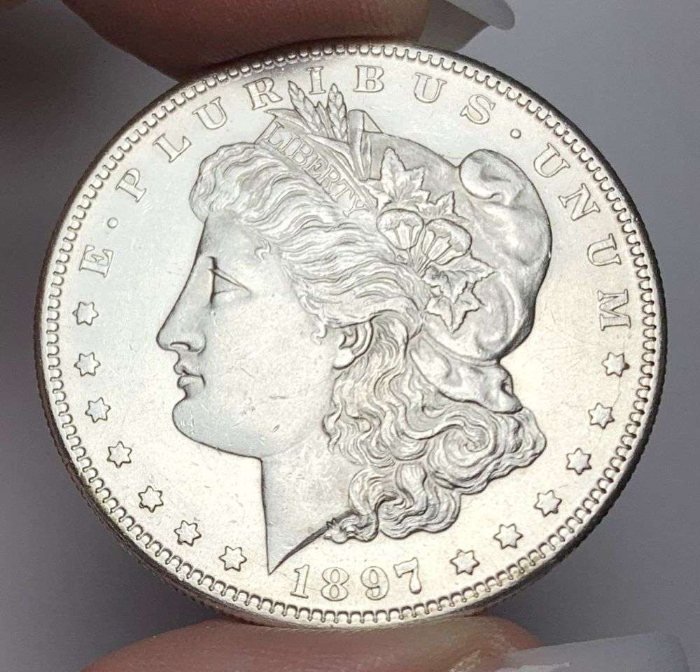 1897-S Morgan Silver Dollar MS64 Details (1 of 2)
