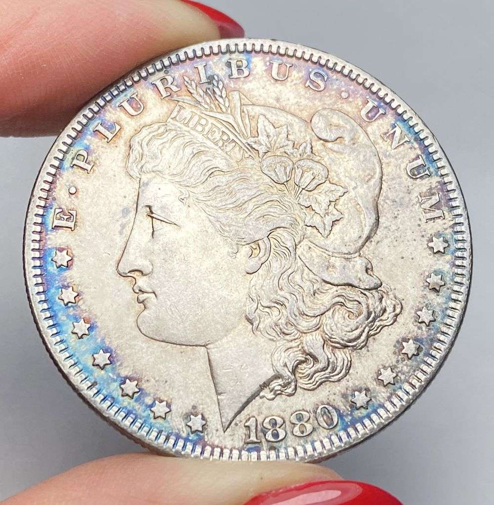 Nice Color 1880 Morgan Silver Dollar MS64: This consignment, we hope to offer over time across our various Whatnot channels, with the best material featured in our Wednesday auctions. We hope to be done with this stuff by the beginning of 2027