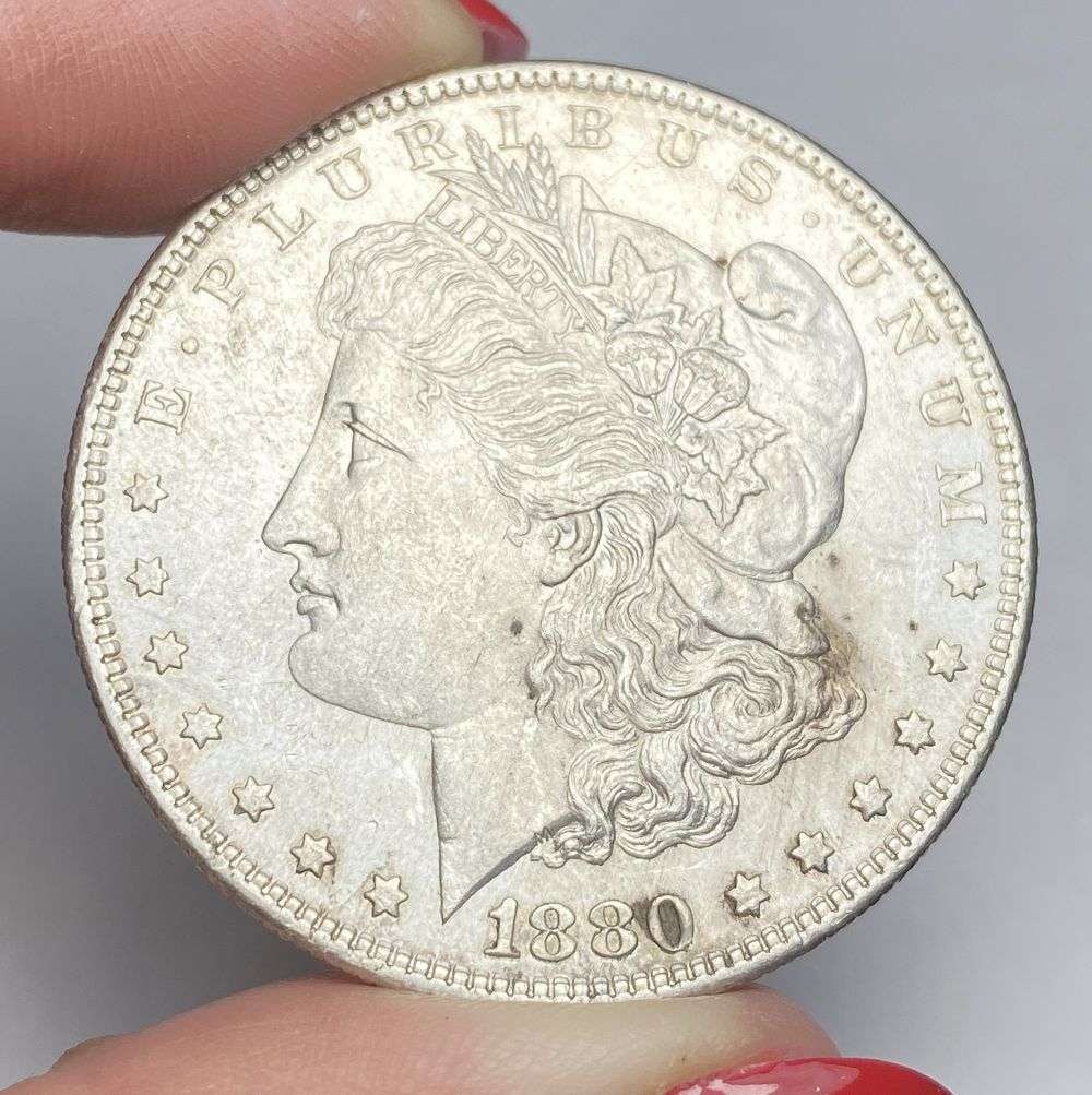 1880-O Micro "O" Morgan Silver Dollar MS63 (1 of 4)