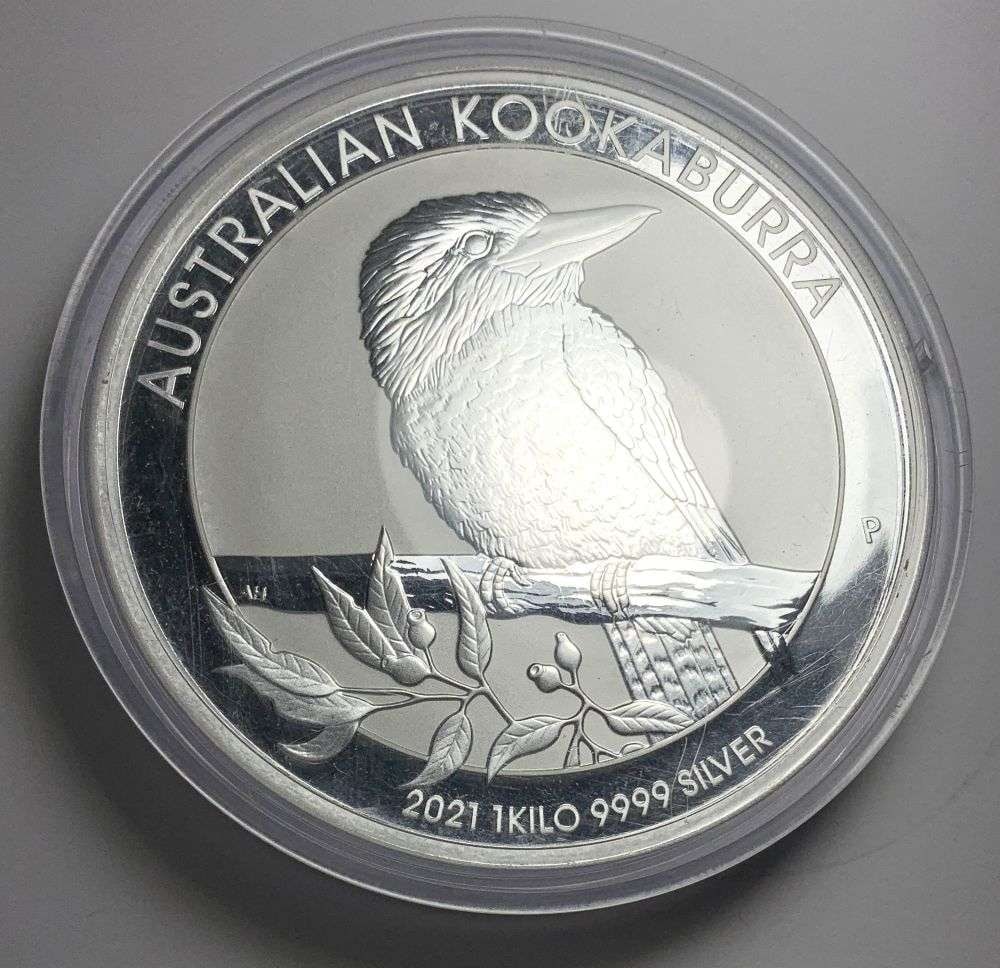 Rare 2021-P Australia $30 Kookaburra Proof 1 Kilo .999 Silver (1 of 4)