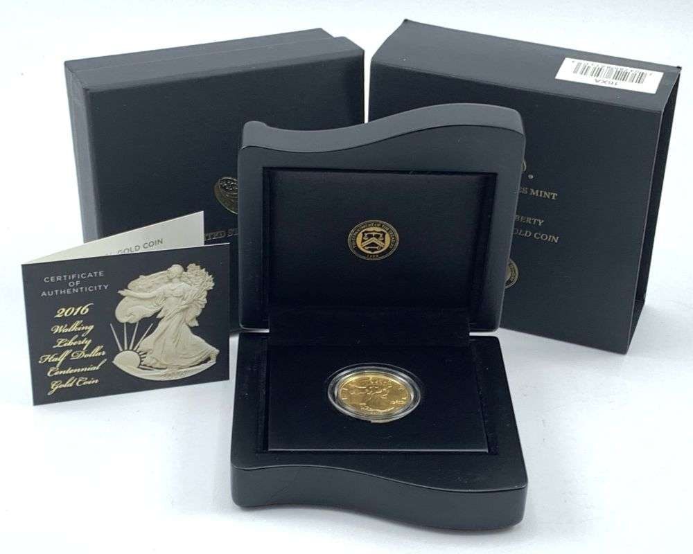 2016-W Walking Liberty Centennial 24K Gold Half Dollar: Winner shall receive the exact coin shown here. (MR/UBIR)