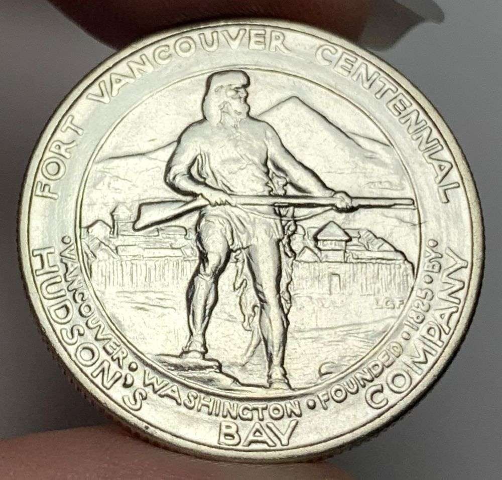 1925 Fort Vancouver Centennial Hudson's Bay Company Commemorative Silver Half Dollar MS67 (1 of 2)