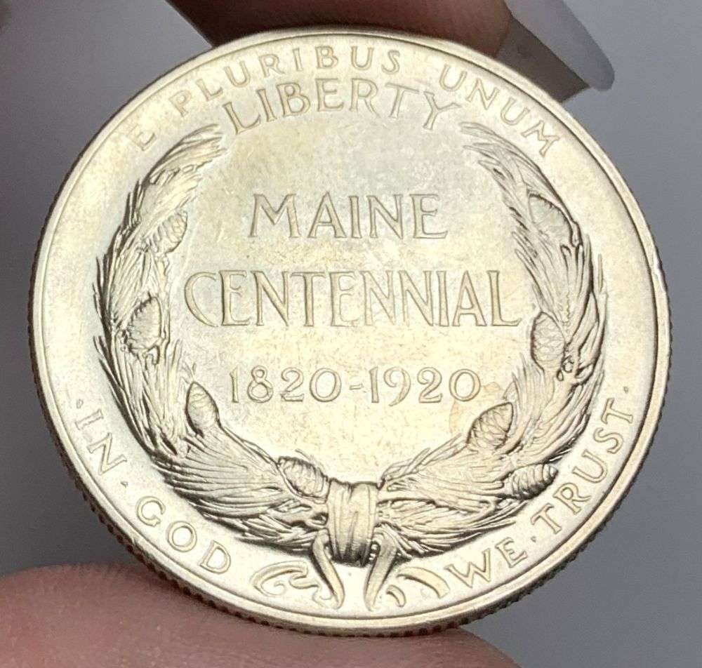1920 Maine Centennial Commemorative Silver Half Dollar MS65 (1 of 2)