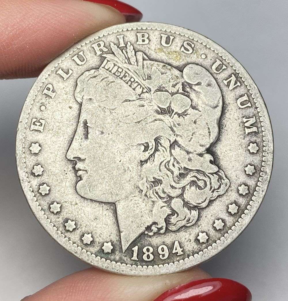 1894-O Morgan Silver Dollar VF: This consignment, we hope to offer over time across our various Whatnot channels, with the best material featured in our Wednesday auctions. We hope to be done with this stuff by the beginning of 2027