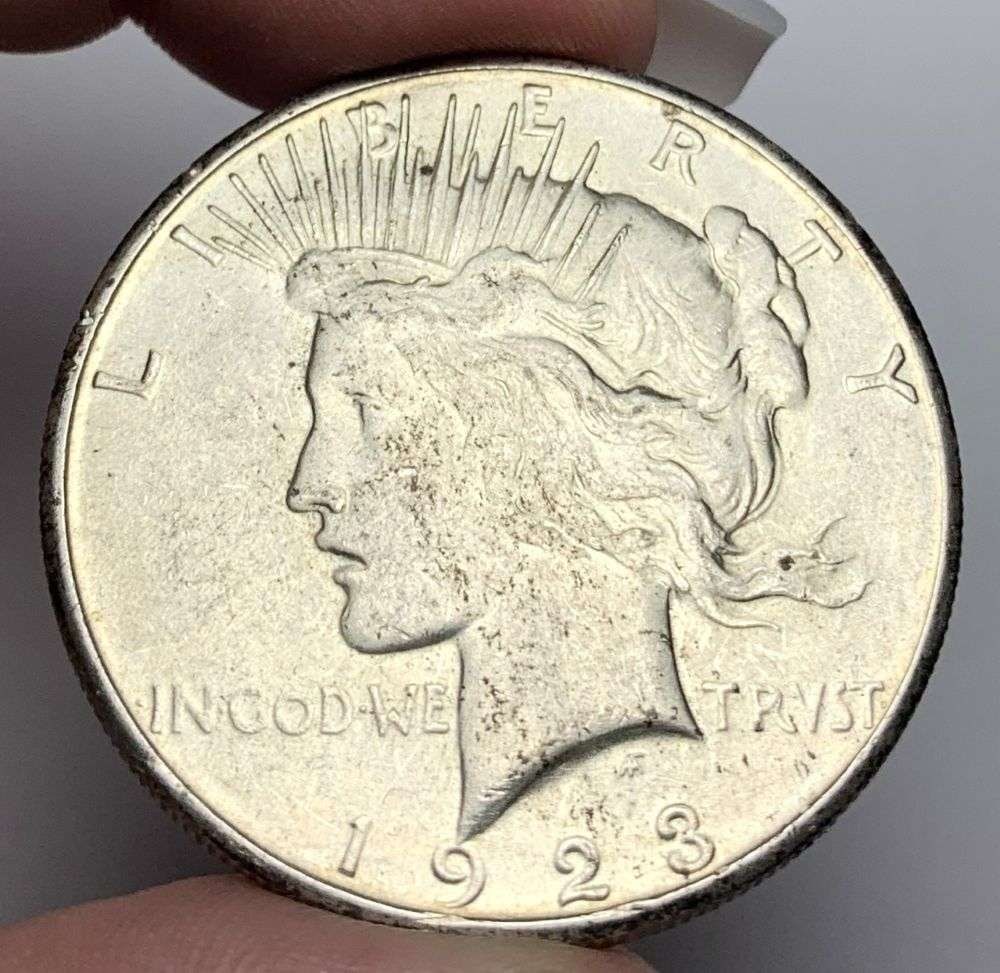 1923-S Peace Silver Dollar MS64: A very special consignment. Once in a great while, some really, really nice silver dollars will hit the market. These coins come from a old, old-timer! By order of the consignor, none of these coins a