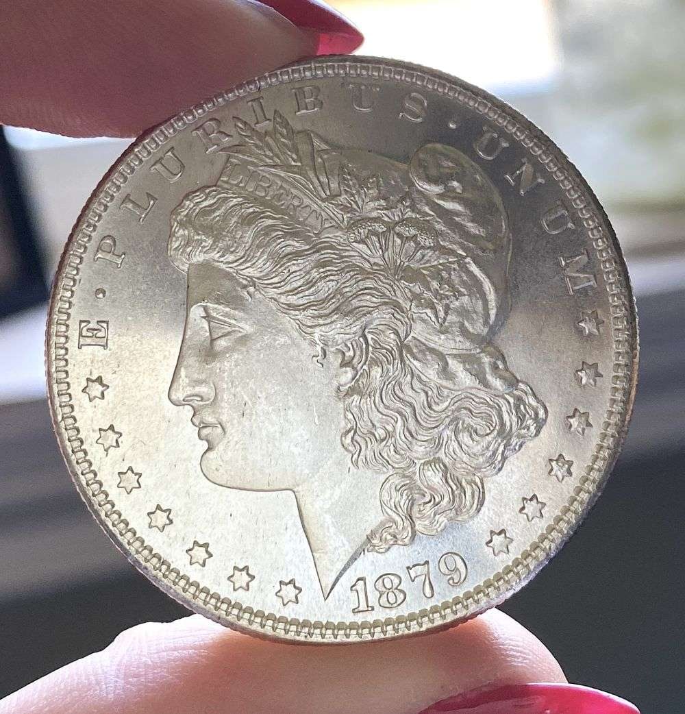 1879-S Morgan Silver Dollar MS66 PL: Winner shall receive the exact coin shown here. (MR/RB)