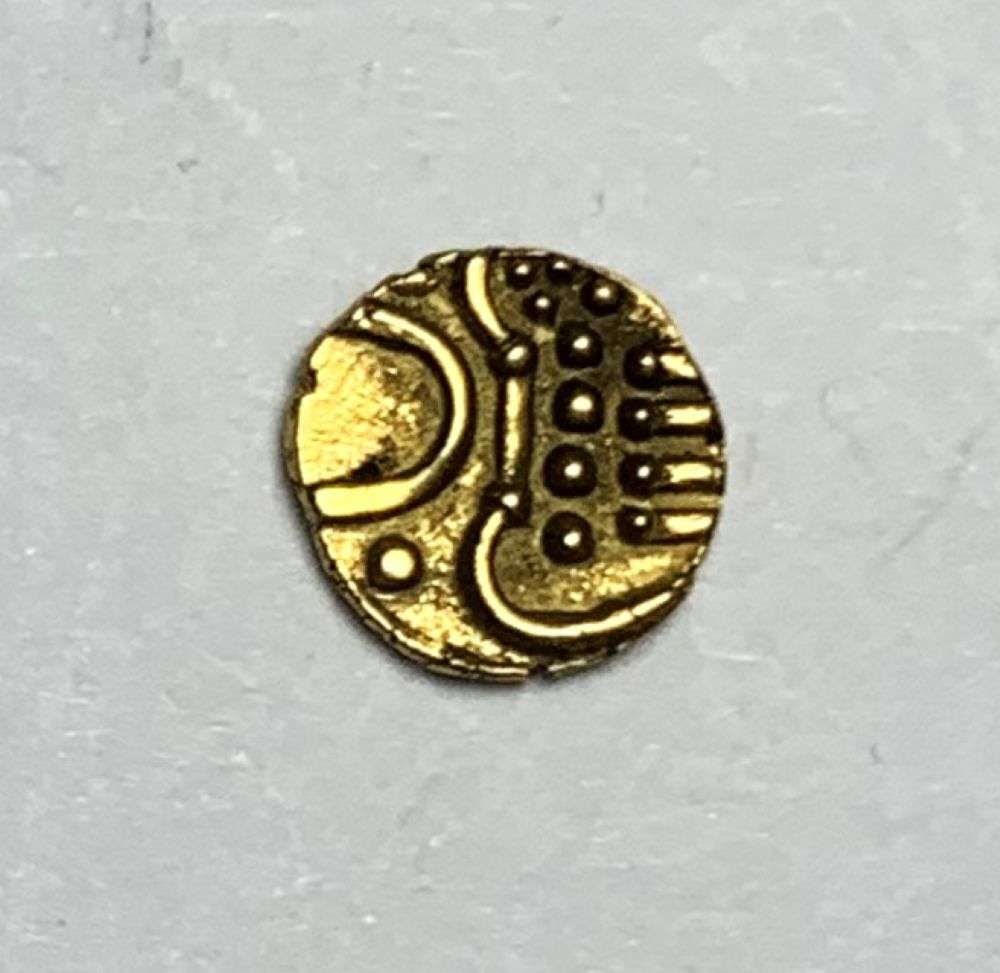 Old Rare Gold! Cochin Indian Gold Fanam 1795-1850: Winner shall receive the exact coin shown here. (MR/UB)