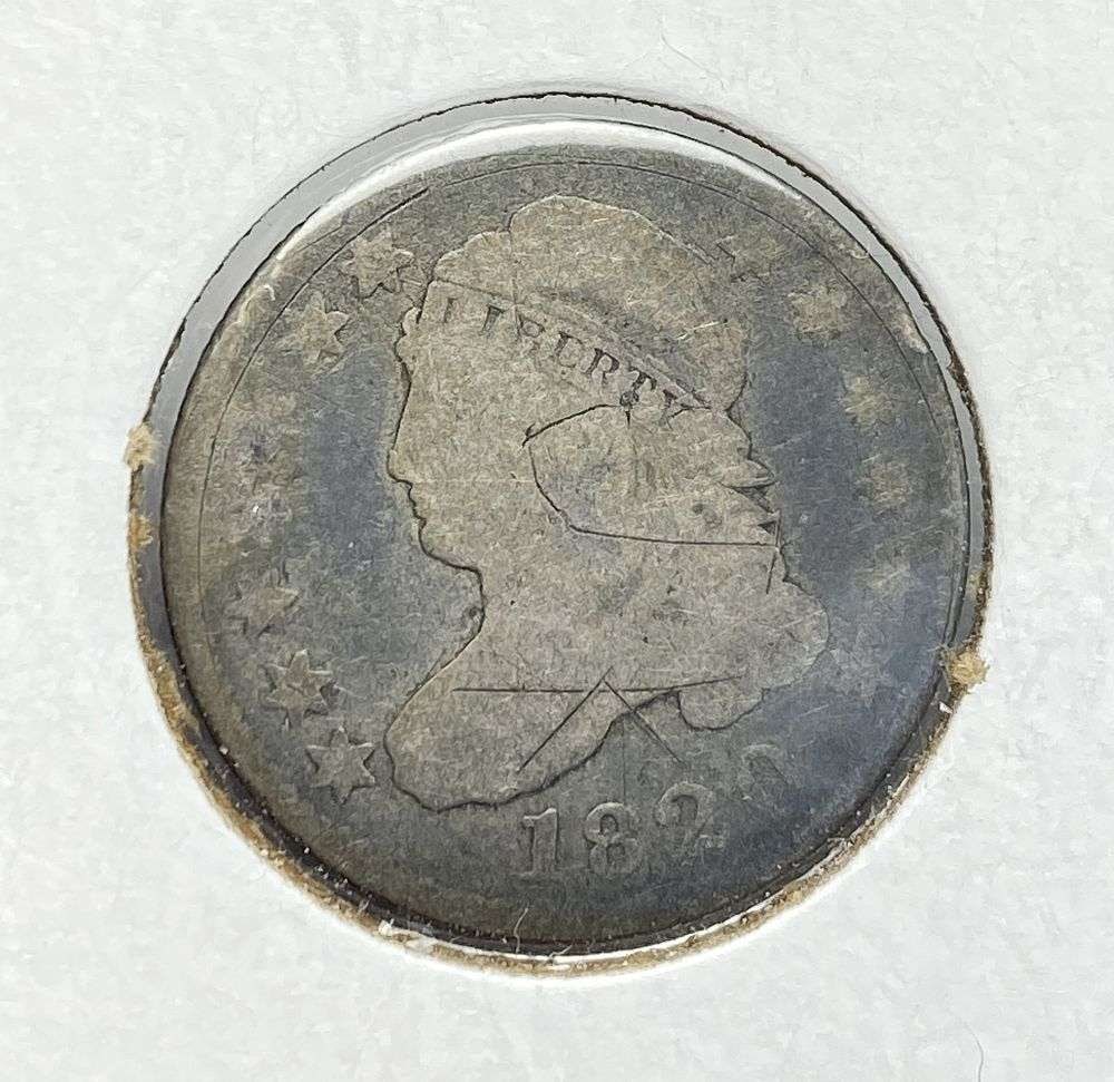1820 Large "O" Capped Bust Silver Dime Good (1 of 3)
