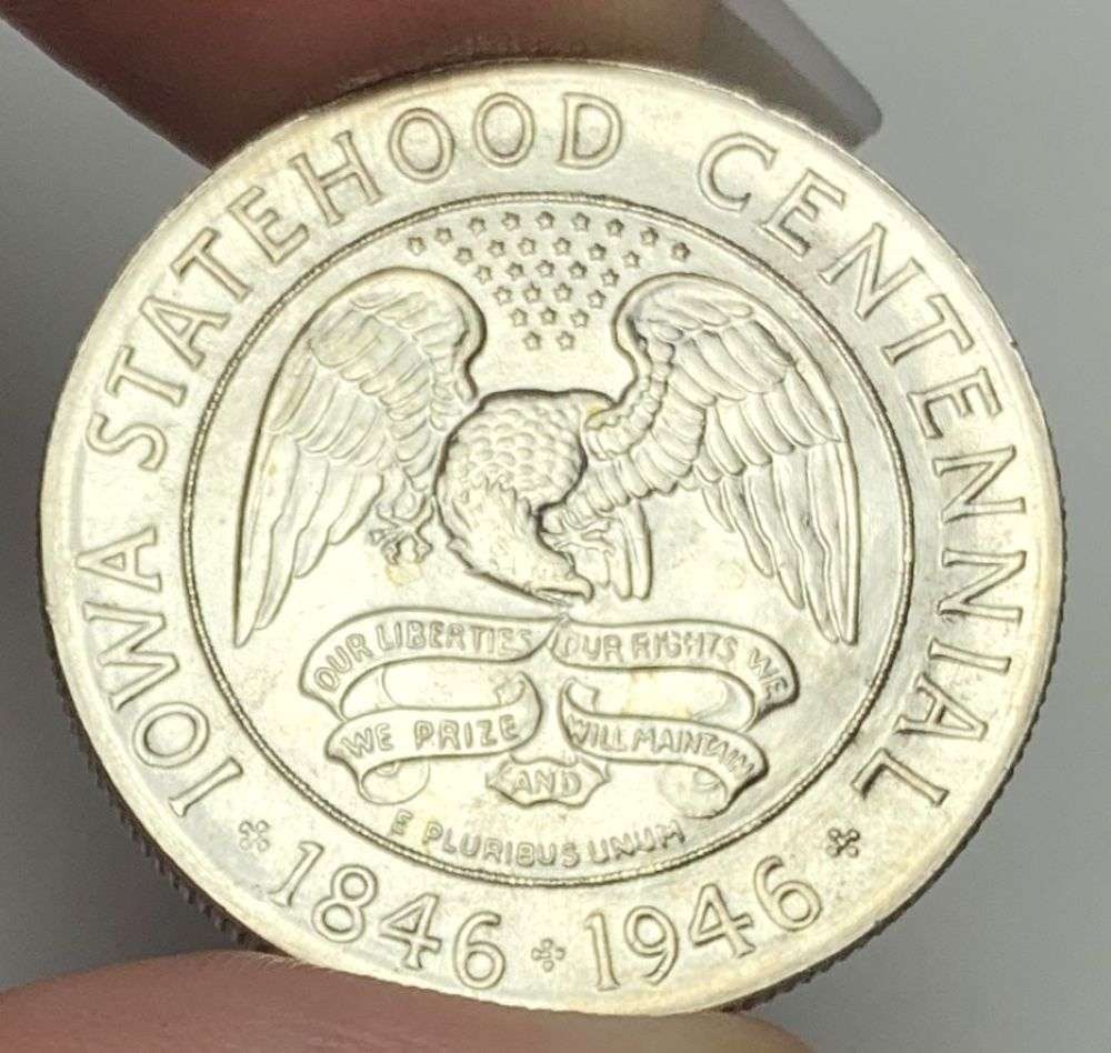 1946 Iowa Statehood Centennial Commemorative Silver Half Dollar MS67 (1 of 2)