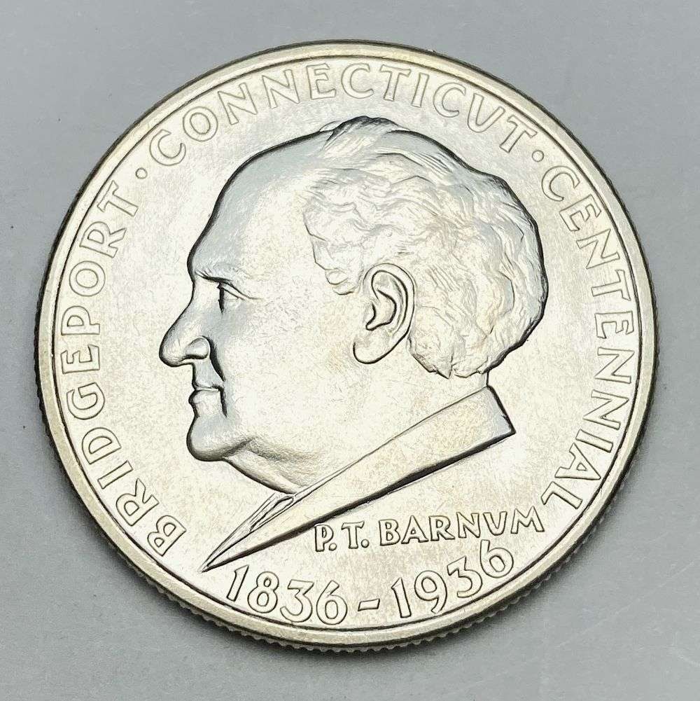 1936 Bridgeport Connecticut Centennial Commemorative Silver Half Dollar MS67 (1 of 2)