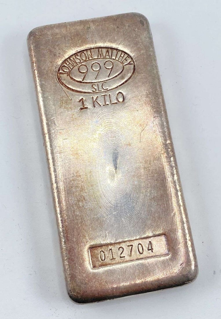 Johnson Matthey SLC 1 Kilo .999 Silver: Winner shall receive the exact bar shown here. (RR)