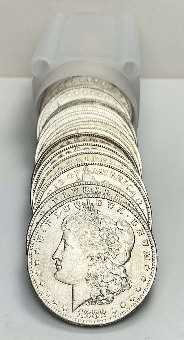 Roll (20) 1881-1904-O Morgan Silver Dollar: Winner shall receive the exact roll (20-coins) shown here. (MR)